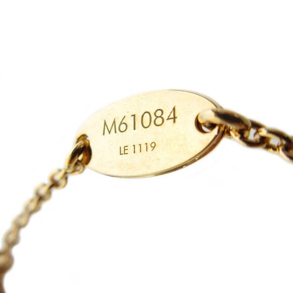 Auth LOUIS VUITTON EssentialV Bracelet gold metal k0043a - Picture 8 of 8